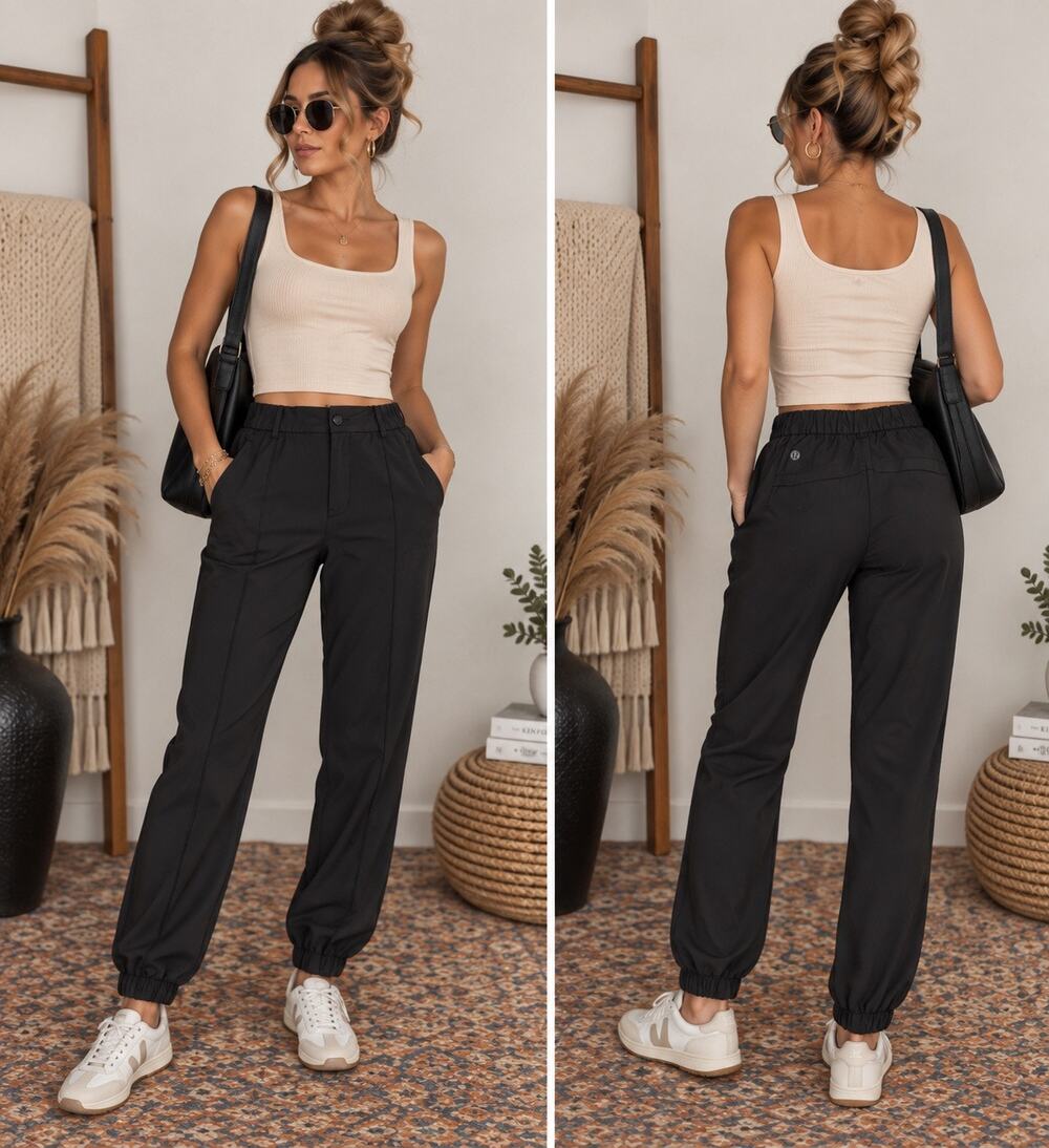 Lululemon Warpstreme High-Rise 7/8 Jogger Black Size 27